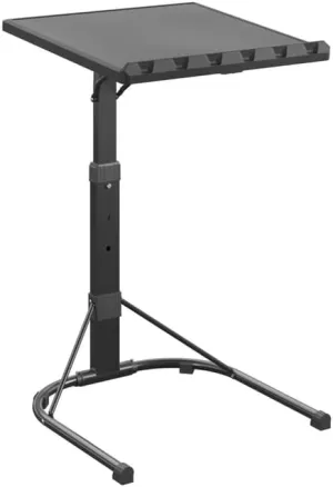 Adjustable Folding Table, Black, Recommended for Banquets, Events, Indoor/Outdoor