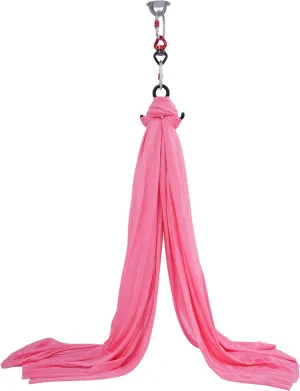 Aerial Yoga Hammock Aerial Yoga Swing Sling with Install Accessories Aerial-Silk Starter Kit Hammock Practice Kit for Pilates, Inversions, Stretching 440.92lbs Capacity