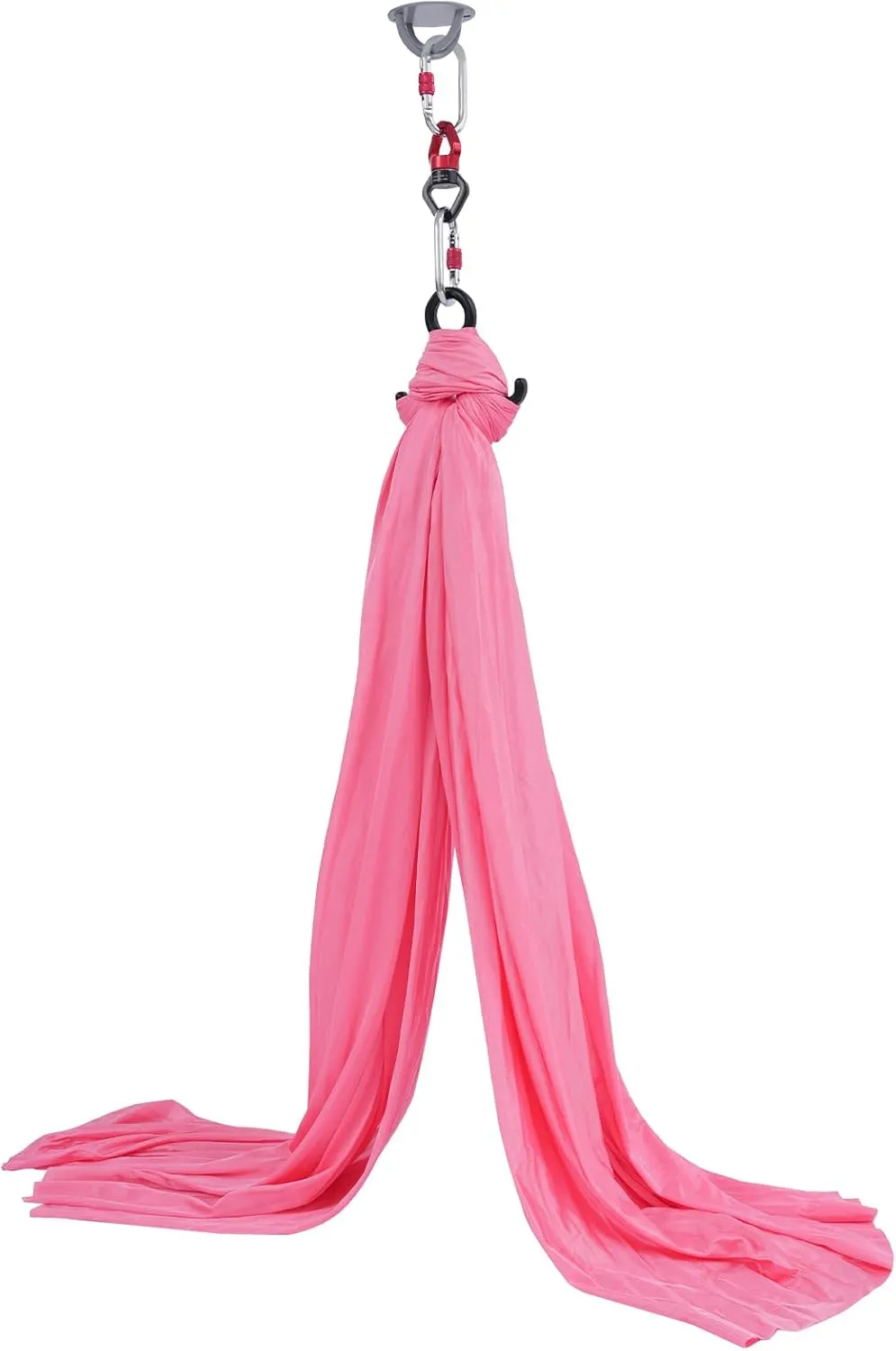 Aerial Yoga Hammock Aerial Yoga Swing Sling with Install Accessories Aerial-Silk Starter Kit Hammock Practice Kit for Pilates, Inversions, Stretching 440.92lbs Capacity