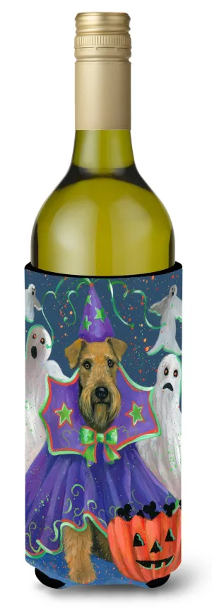 Airedale Boo Hoo Halloween Wine Bottle Hugger PPP3002LITERK