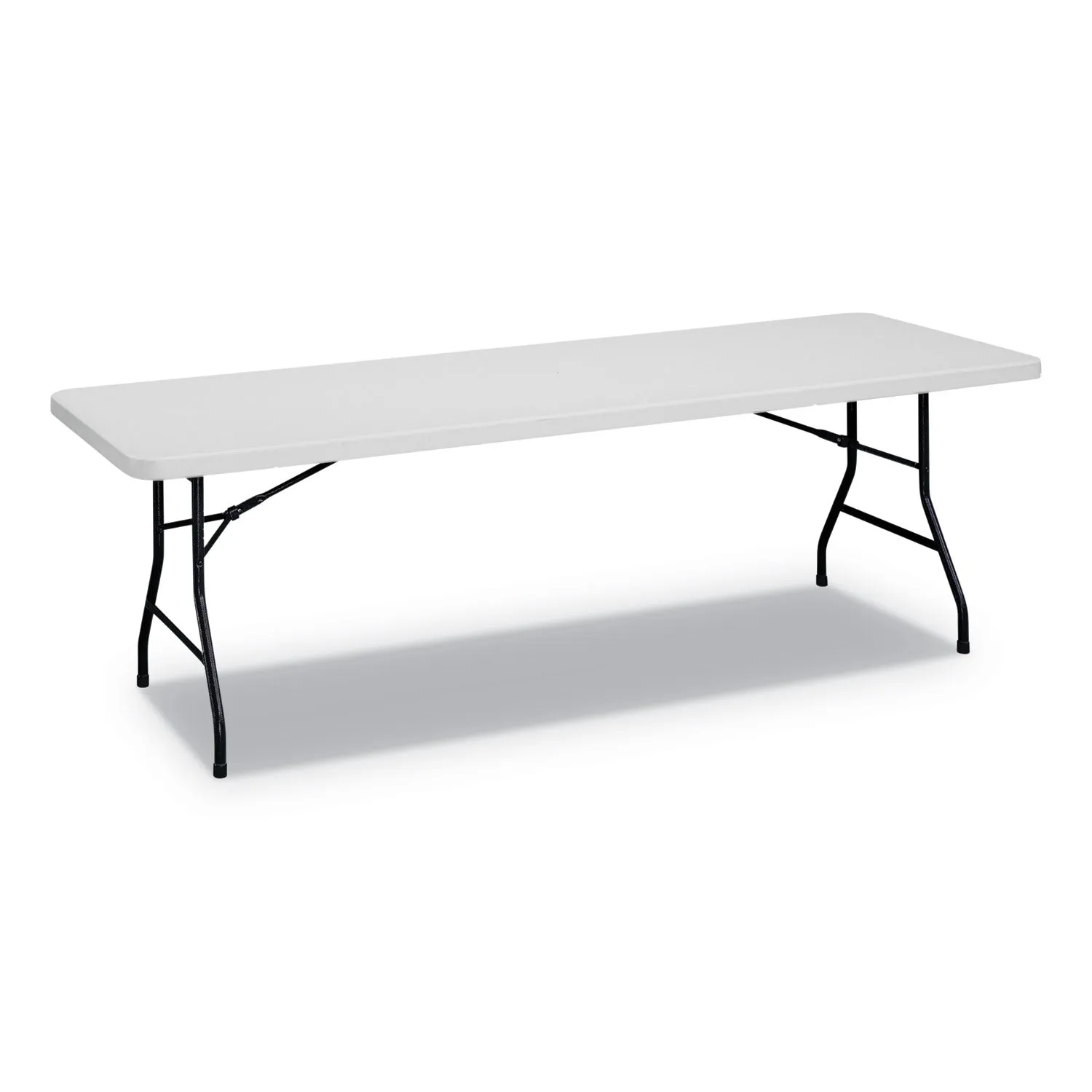 Alera® Rectangular Plastic Folding Table, 96w x 30d x 29.25h, White