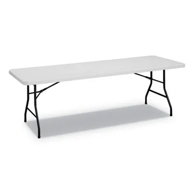 Alera® Rectangular Plastic Folding Table, 96w x 30d x 29.25h, White