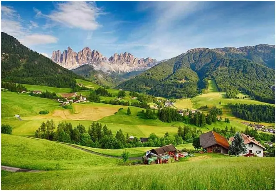 Alpine Grassland 3D Wall Sticker Mural, Natural Scenery Removable Large Self Adhesive -Peel and Stick Wall Wallpaper,Fadeless Odorless for Bedroom Home Decor,135" W x 106.3" H