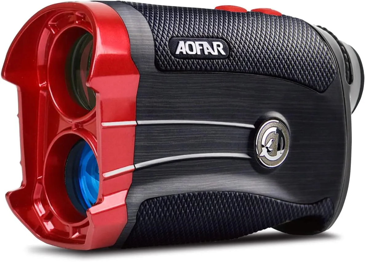 AOFAR GX-2S Rangefinder for Golf & Hunting with Slope and Angle Switch, Flag-Lock with Vibration, Horizontal Distance, 600/1000 Yards Distance Measuring Range, 6X Waterproof, Free Battery