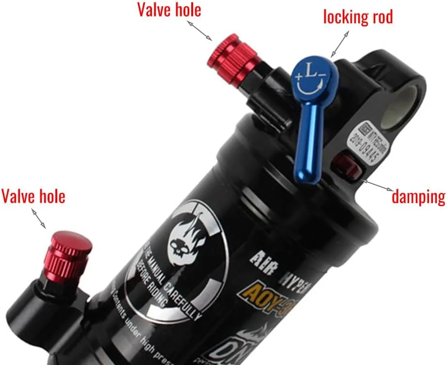 AOY-36RC MTB Mountain Bicycle XC/Trail Air Rear Shock Absorber 165/190/200mm