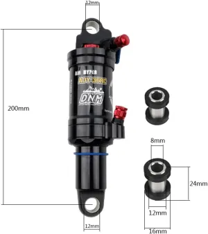 AOY-36RC MTB Mountain Bicycle XC/Trail Air Rear Shock Absorber 165/190/200mm