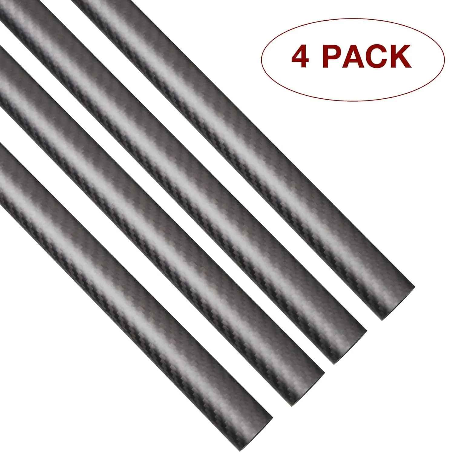 ARRIS 16mm x 14mm x 500mm Carbon Fiber Tubes, High Strength 16MM Hollow Carbon Tube with Matt Surface for RC Plane Multicopters (4PCS)