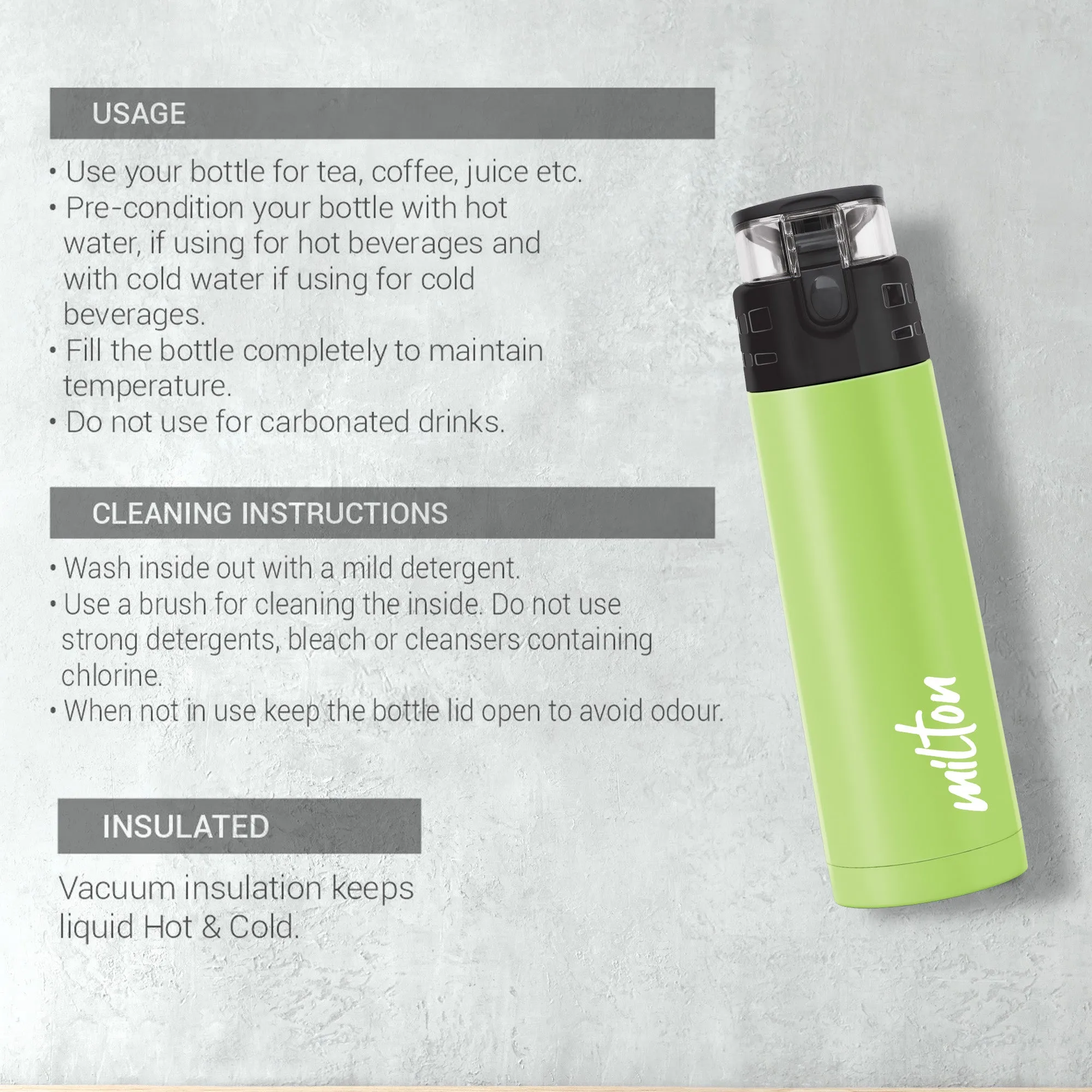 Atlantis Thermosteel Water Bottle (Milton)