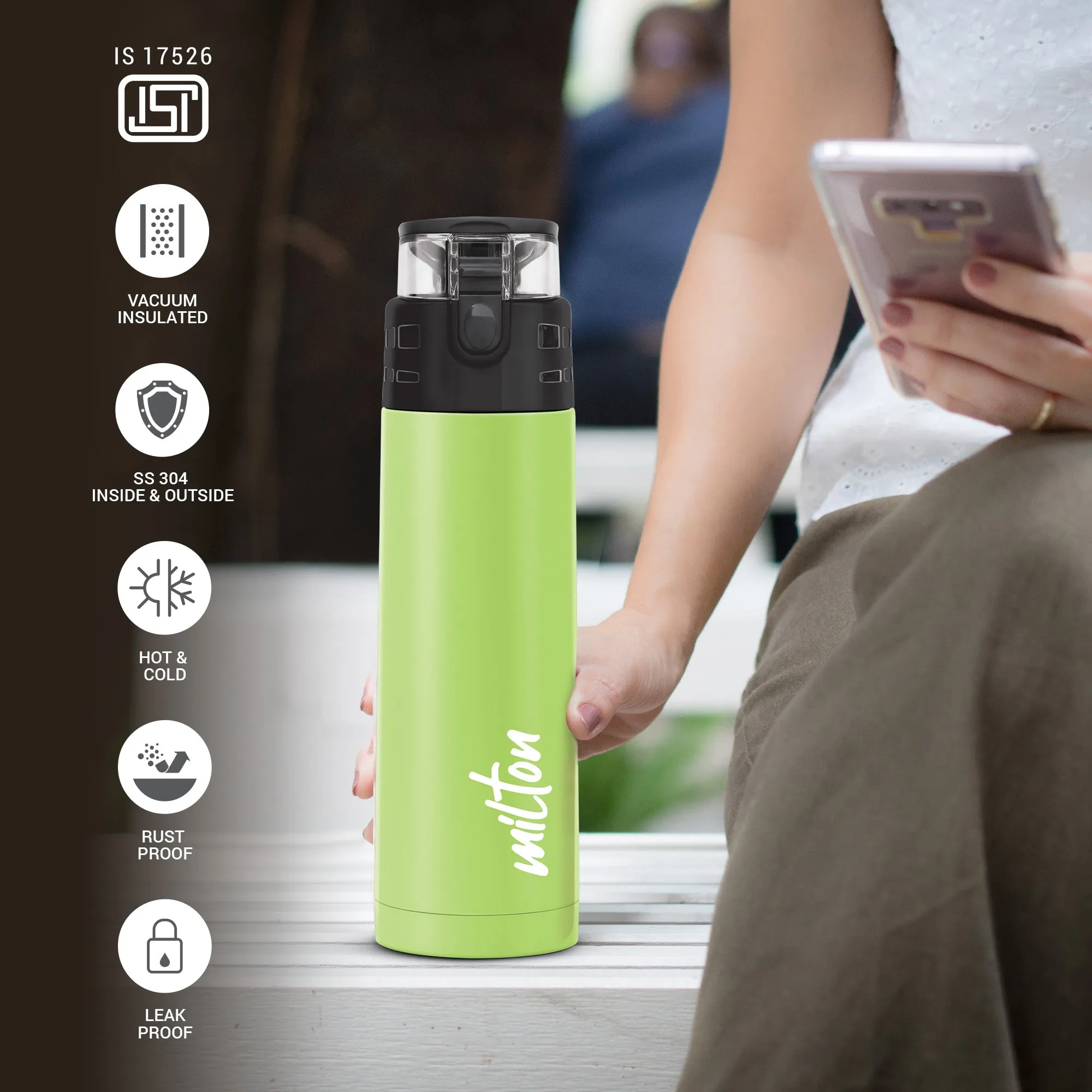 Atlantis Thermosteel Water Bottle (Milton)