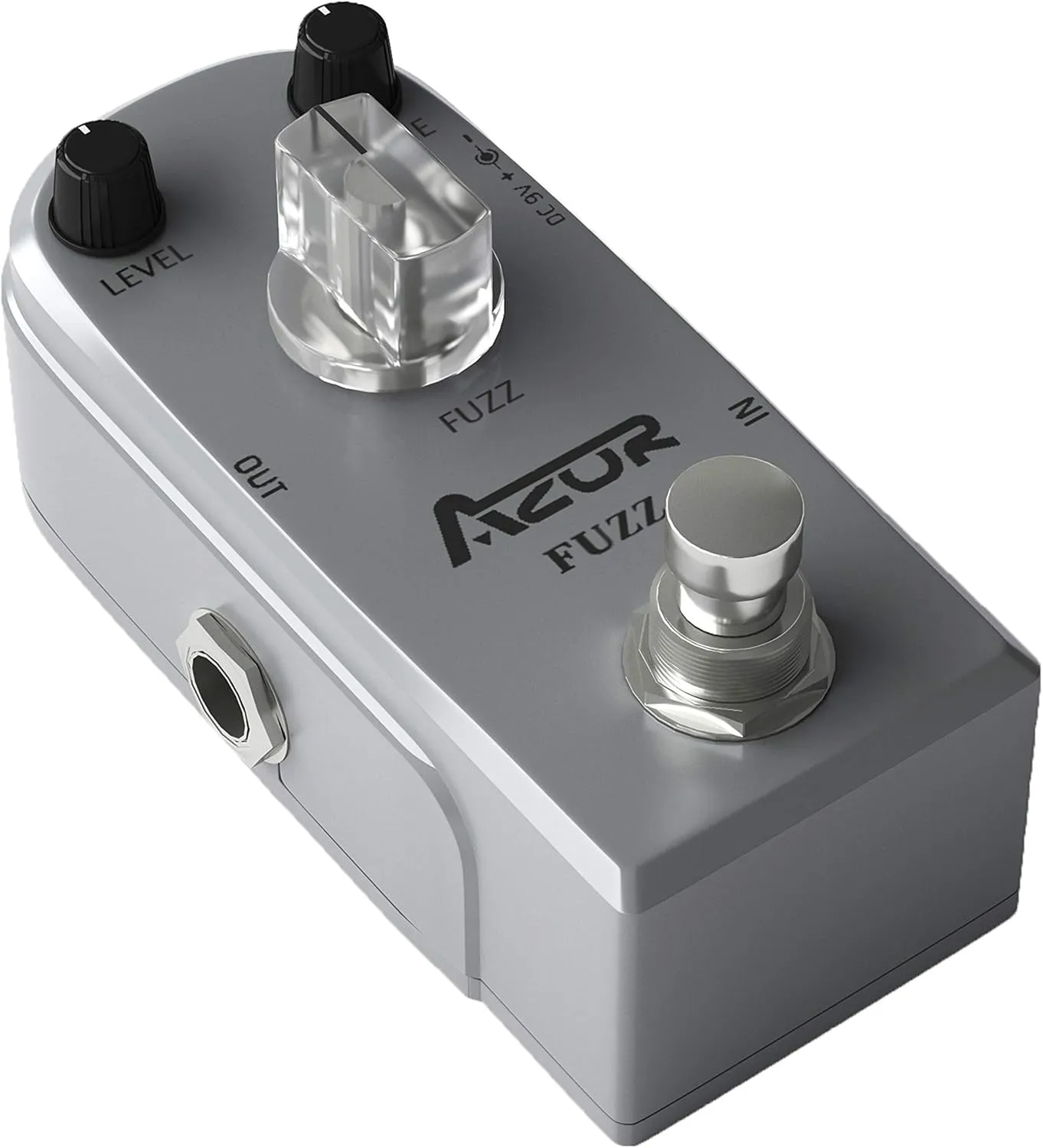 AZOR Fuzz Pedal Vintage Mini Guitar Effects Pedal - True Bypass, Aluminum Alloy Chassis, Compact Pedalboard for Electric Guitar/Bass (Stage & Studio Use)