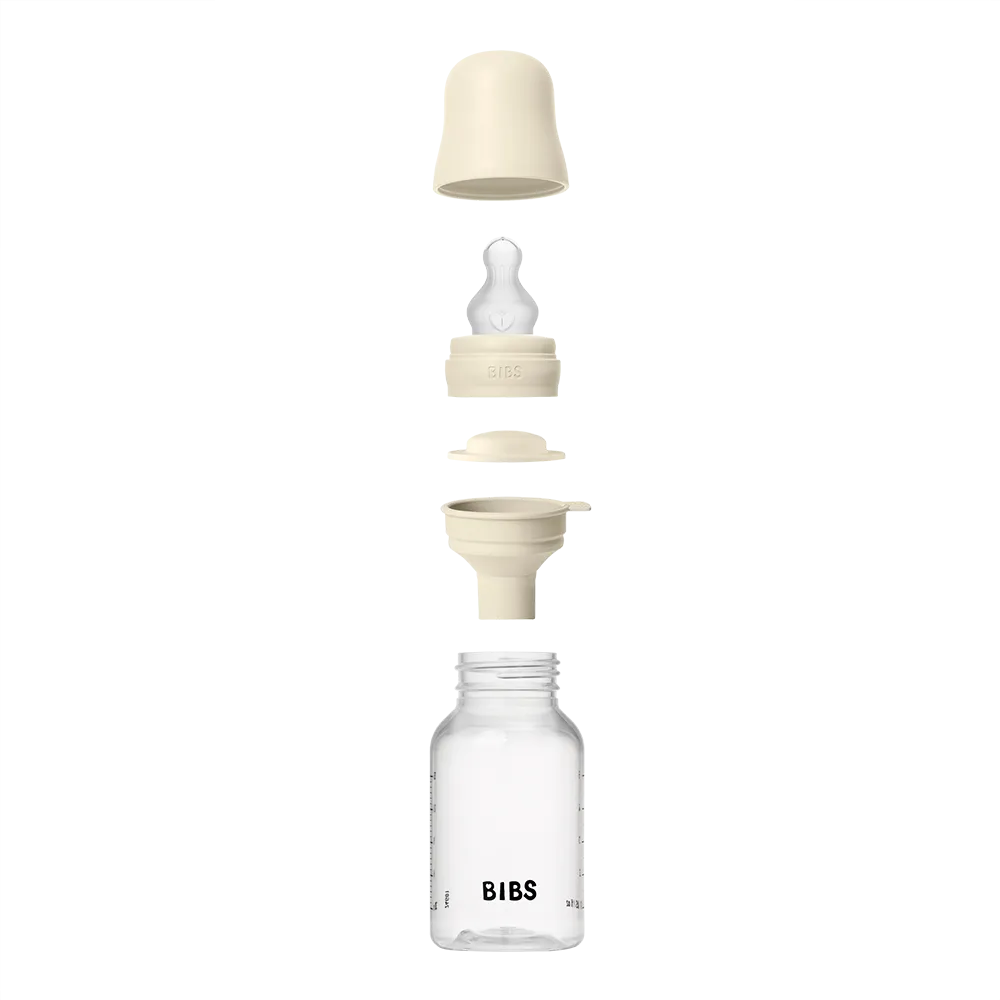 Baby BPA-Free PP Bottle Set 5oz Silicone - Ivory