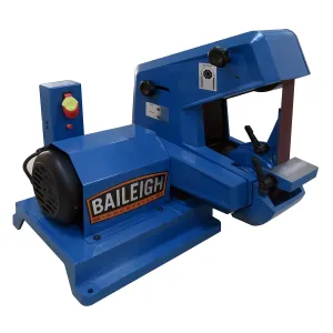 Baileigh 2" x 48" Three-Wheel Belt Grinder, 6000 FPM, 1 HP, 115V 1Ph (Model BG-248S)