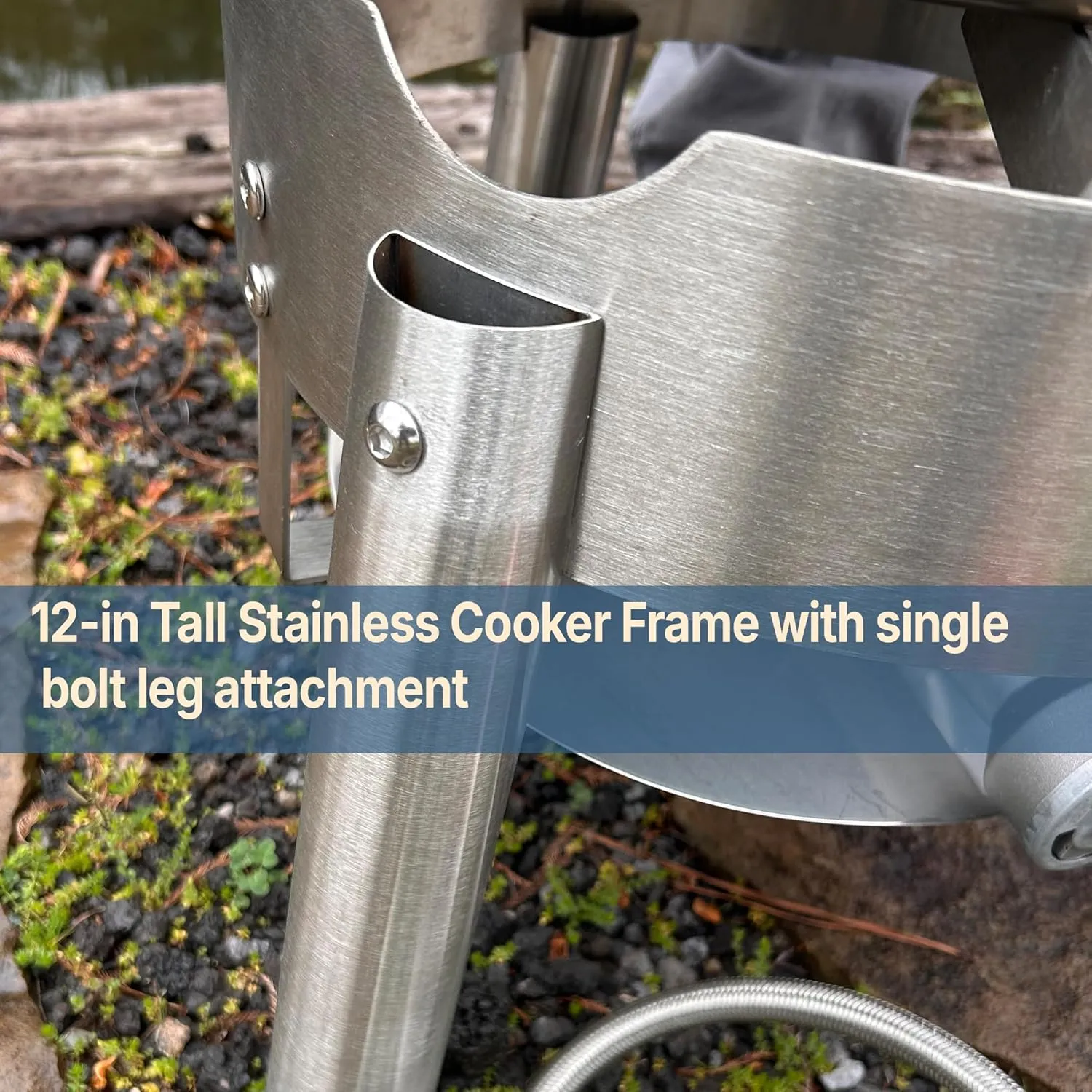Bayou Classic Stainless Steel Boiler Cooker Kit Features 44-qt Stainless Boiler with Lid, Steam/Boil Basket, 4-in Cast Aluminum 58,000 BTU Burner, 10-psi Pre-Set Regulator and 48-in Hose