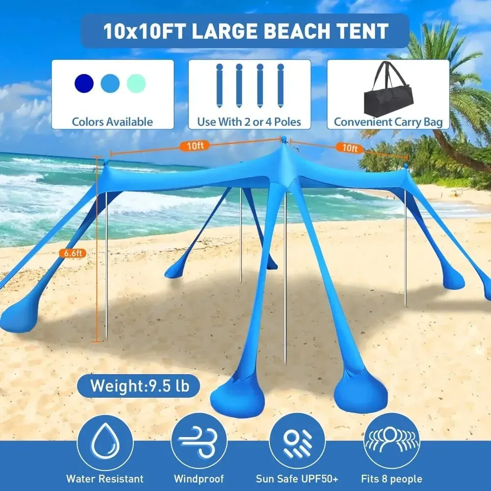 Beach Tent Canopy Pop Up Shade UPF50