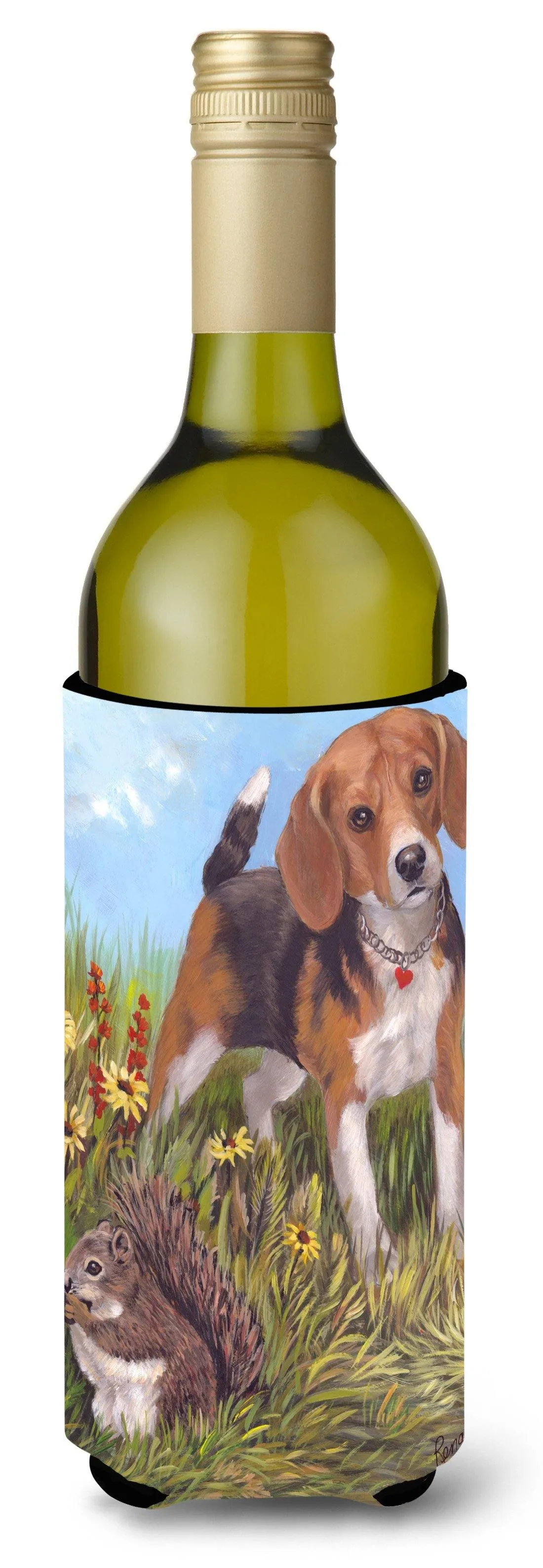 Beagle Hunter Hunted Wine Bottle Hugger PPP3016LITERK