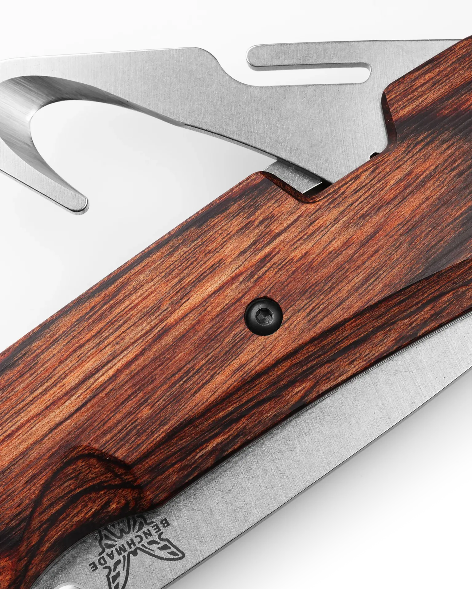 Benchmade Grizzly Creek Stabilized Wood 15060-2 Drop-Point 3.5" Plain Pocket Knife