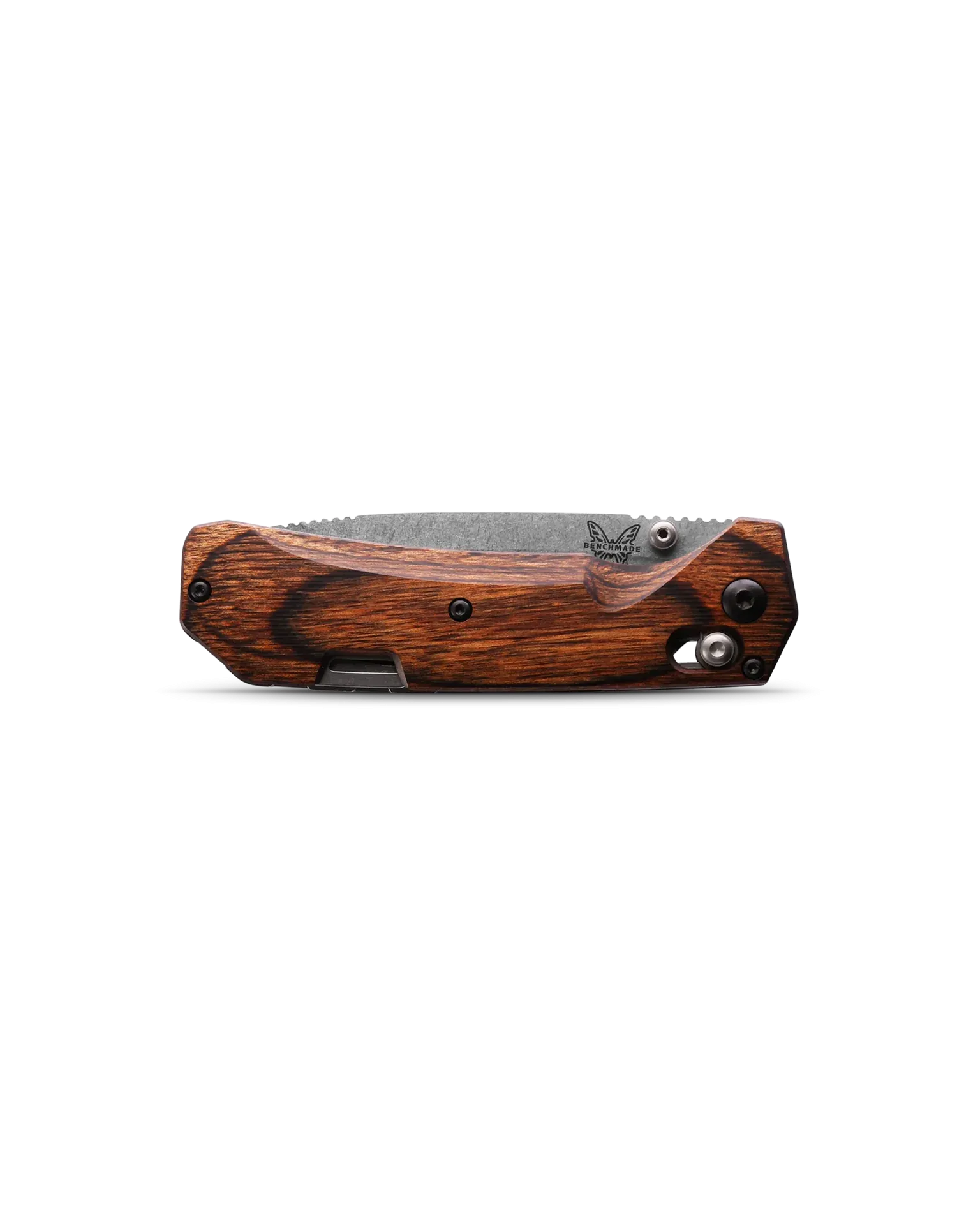 Benchmade Grizzly Creek Stabilized Wood 15060-2 Drop-Point 3.5" Plain Pocket Knife