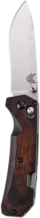 Benchmade Grizzly Creek Stabilized Wood 15060-2 Drop-Point 3.5" Plain Pocket Knife