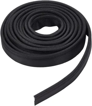 BENECREAT 5.4 Yards Black Awning Rail Insert,1.2inch Double Flap Awning Tent Piping Insert for Rv, Awnig, Tarps, Camping Tent Accessories