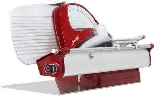 Berkel Home Line 250 Food Slicer - Red | 10" Blade | Compact Meat Slicer for Prosciutto, Cold Cuts, Cheese, Fruits and Veggies | Stylish Kitchen Appliance for Home | Italian Heritage Since 1898