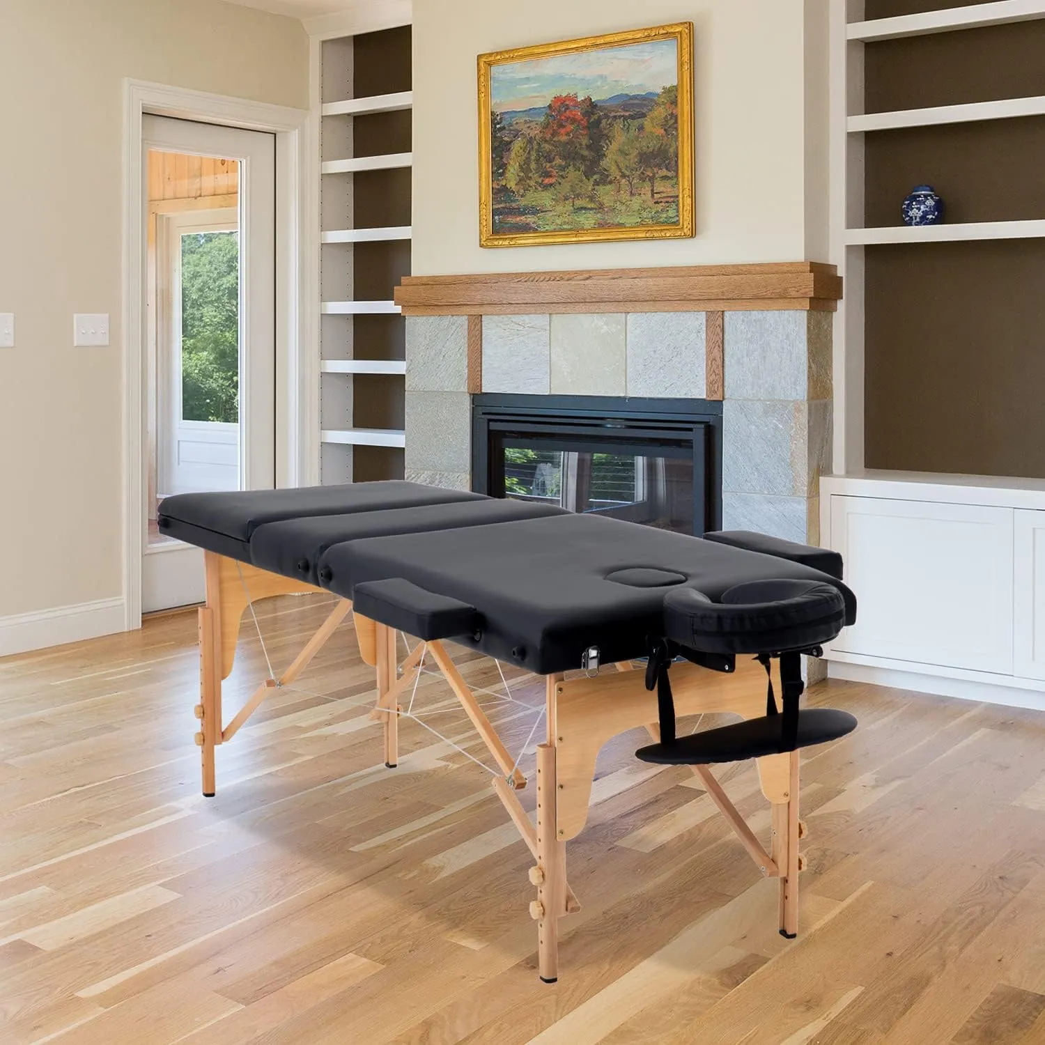 BestMassage Massage Bed Portable Massage Table 24 inche Wide Lash Bed Heigh Adjustable 3 Folding Spa Table with Non-Woven Bag for Spa Footmassage Facial CareSpa Tattoo