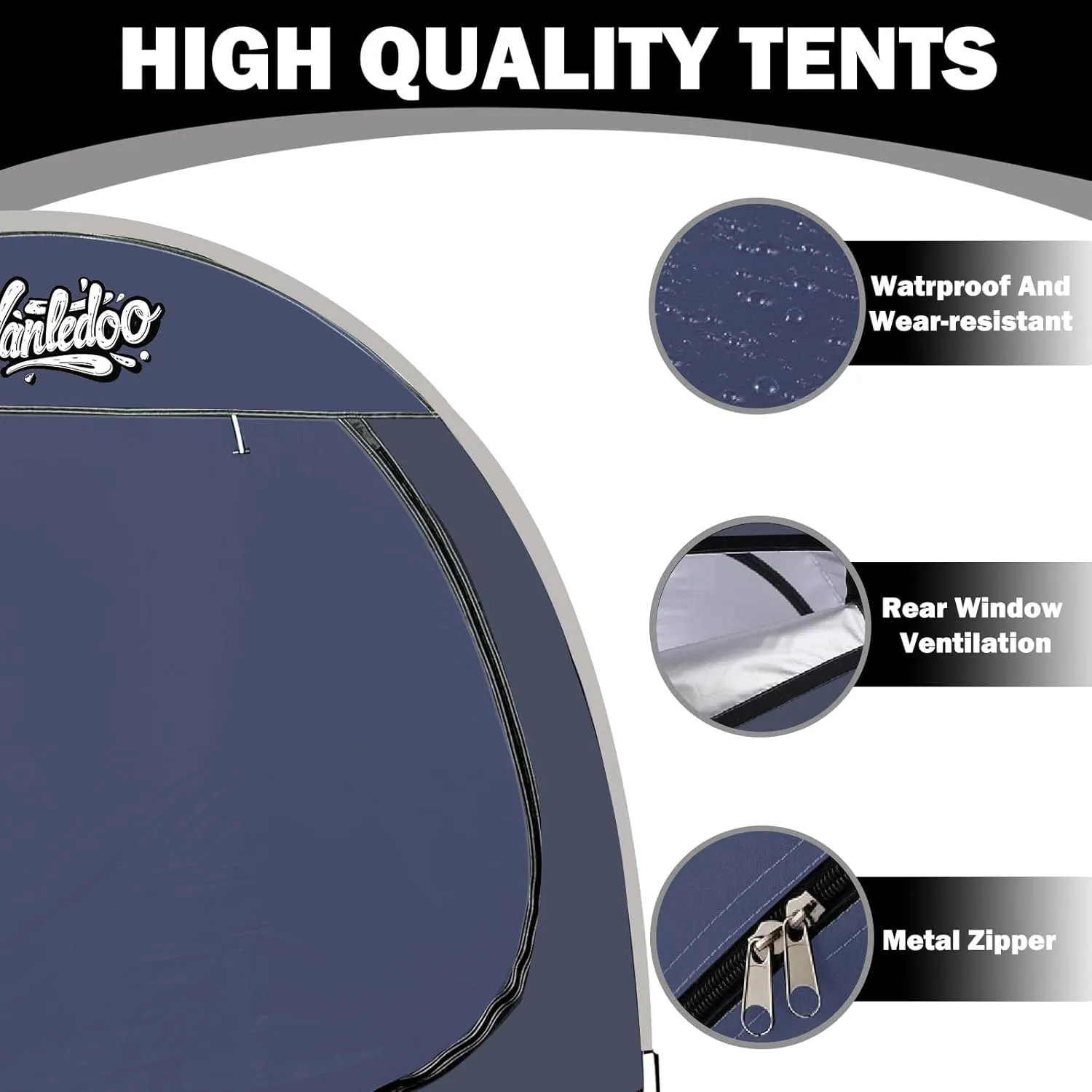 Bike Shed, Waterproof Bicycle Shelter, Outdoor Portable Bike Storage Shed Tent with 210D Oxford Fabric, Bicycle Cover Fits 2-3 Bikes (Blue)