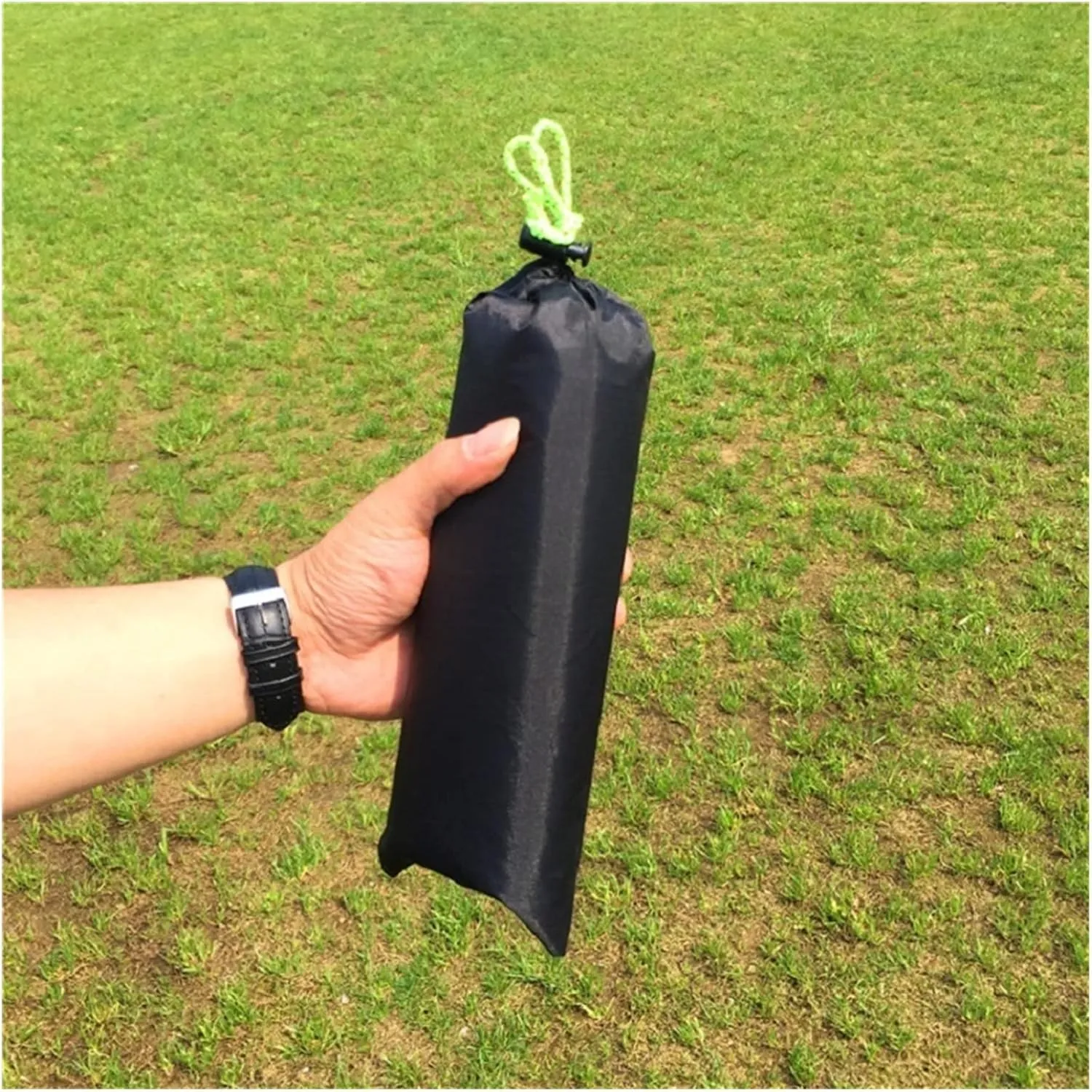 Black 200x80cm Watertight Oxford Camping Ground Sheet Tarp Mat