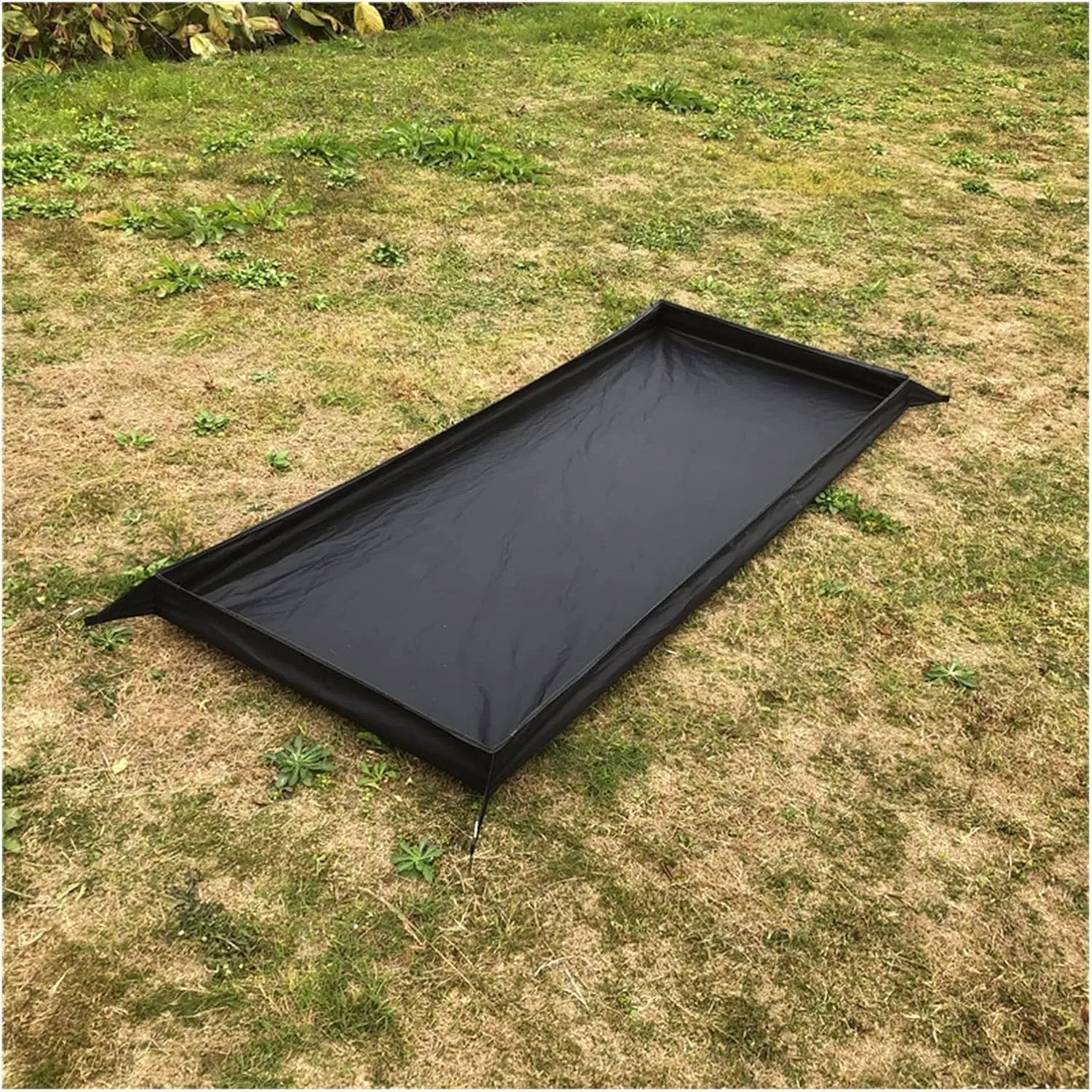 Black 200x80cm Watertight Oxford Camping Ground Sheet Tarp Mat