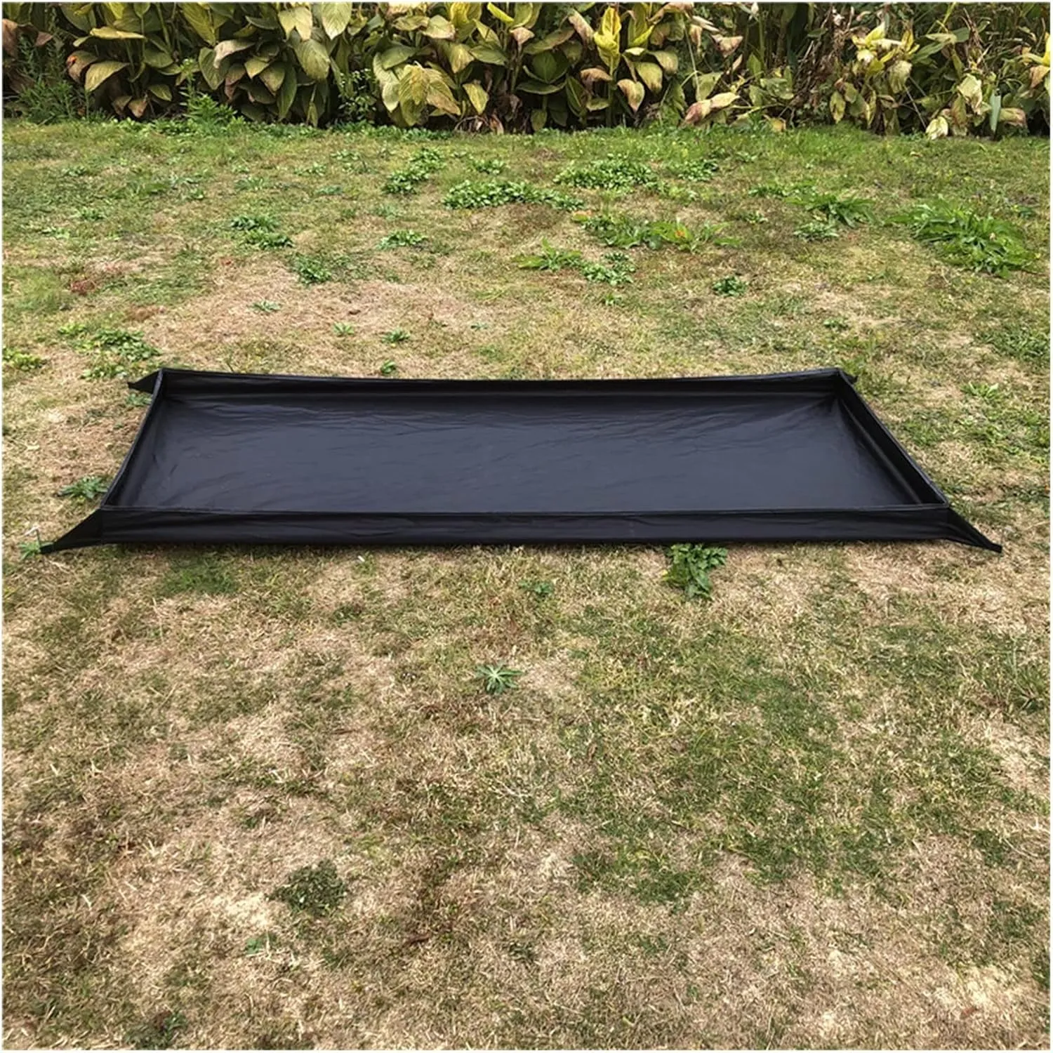 Black 200x80cm Watertight Oxford Camping Ground Sheet Tarp Mat