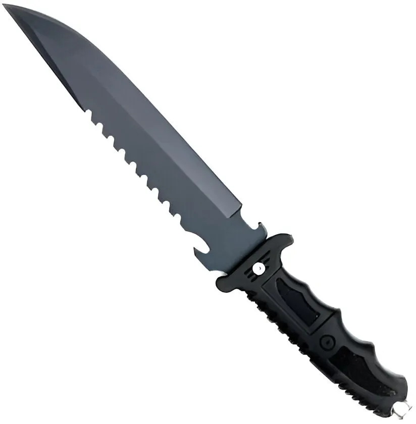 Black Stainless Steel Knife For Camping Activities