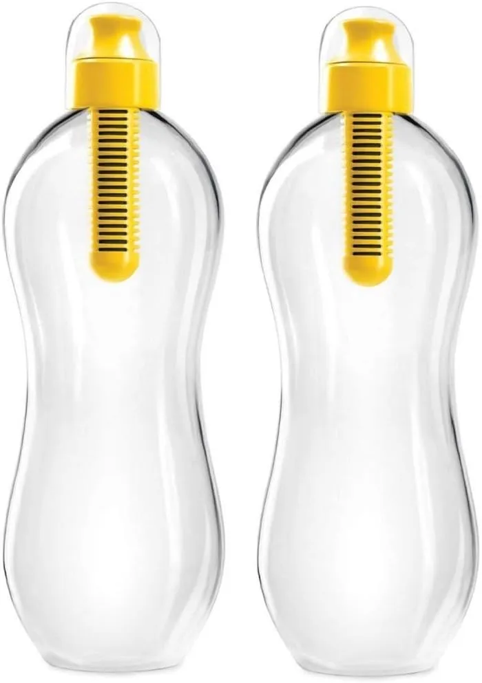 Bobble Jumbo Water Bottle with Yellow Filter, Set of 2