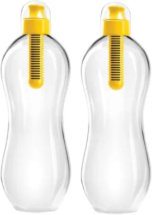 Bobble Jumbo Water Bottle with Yellow Filter, Set of 2