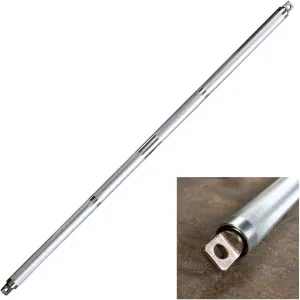 Body-Solid MB100A Aluminum Double Swivel Bar for Dual-Stack Functional Trainers, Knurled Grip 220lbs Weight Capacity, Perfect For Shoulder Presses, Biceps & Triceps Exercises, 42 in long