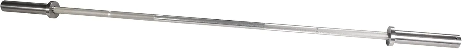 Body-Solid (OB72A15) Aluminum Olympic Bar - 6ft, 15lb Barbell Straight Bar for Weight Lifting, Strength Training, and Barra Olimpica Workouts, 300lbs Weights Plate Capacity