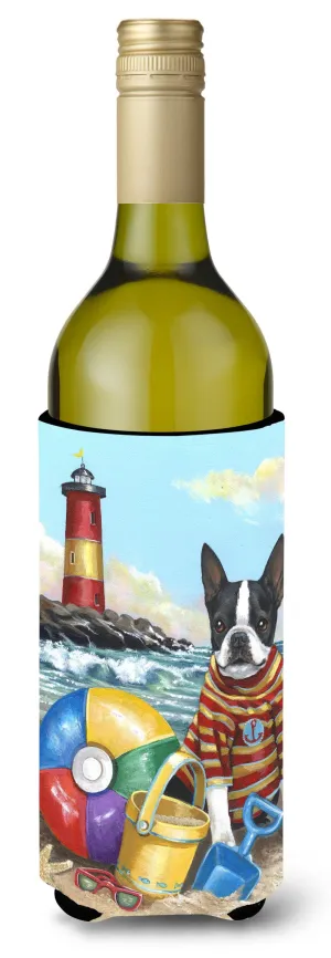 Boston Terrier Beach Baby Wine Bottle Hugger PPP3032LITERK