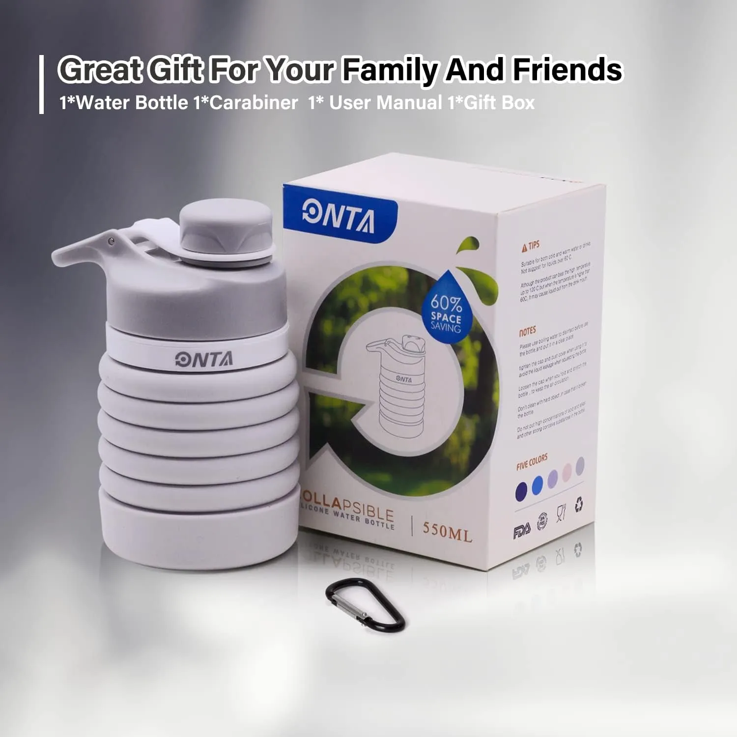 Bottle Portable, Collapsible Convenient delivery Easy Leakproof, Clean, Shatter-Resistant, BPA-Free Travel-Friendly 20oz Silicone Professional service - to Water
