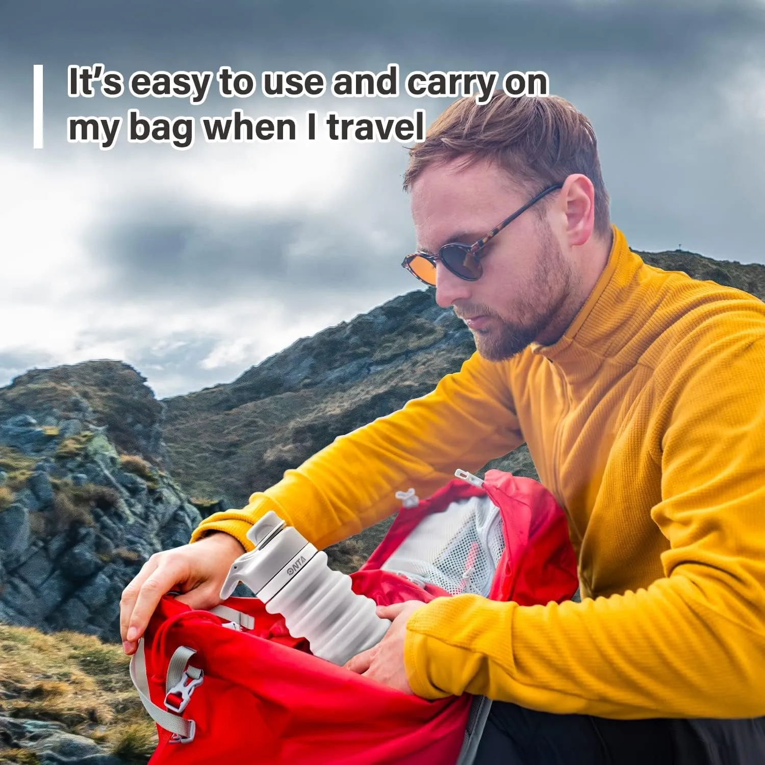Bottle Portable, Collapsible Convenient delivery Easy Leakproof, Clean, Shatter-Resistant, BPA-Free Travel-Friendly 20oz Silicone Professional service - to Water