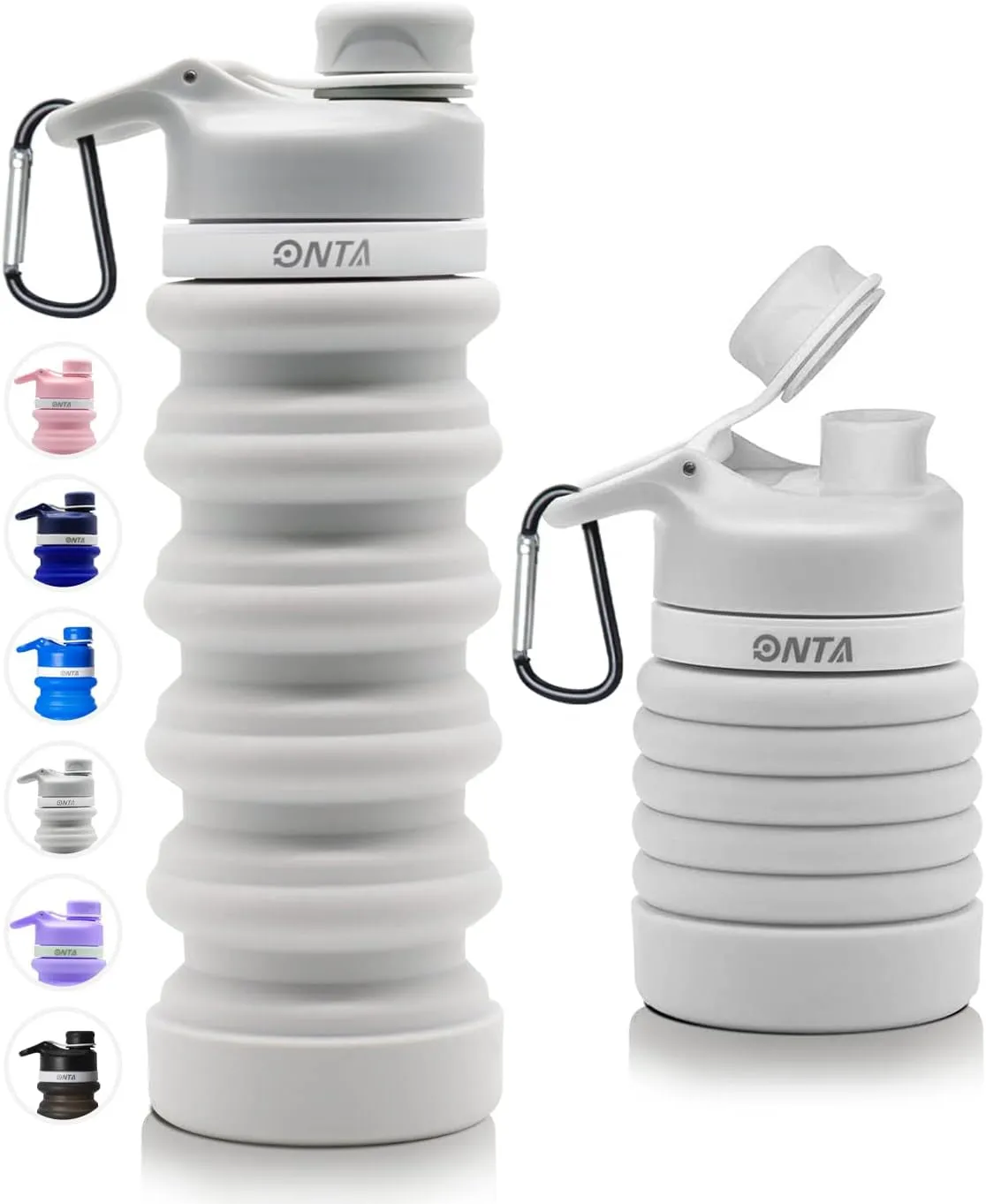 Bottle Portable, Collapsible Convenient delivery Easy Leakproof, Clean, Shatter-Resistant, BPA-Free Travel-Friendly 20oz Silicone Professional service - to Water