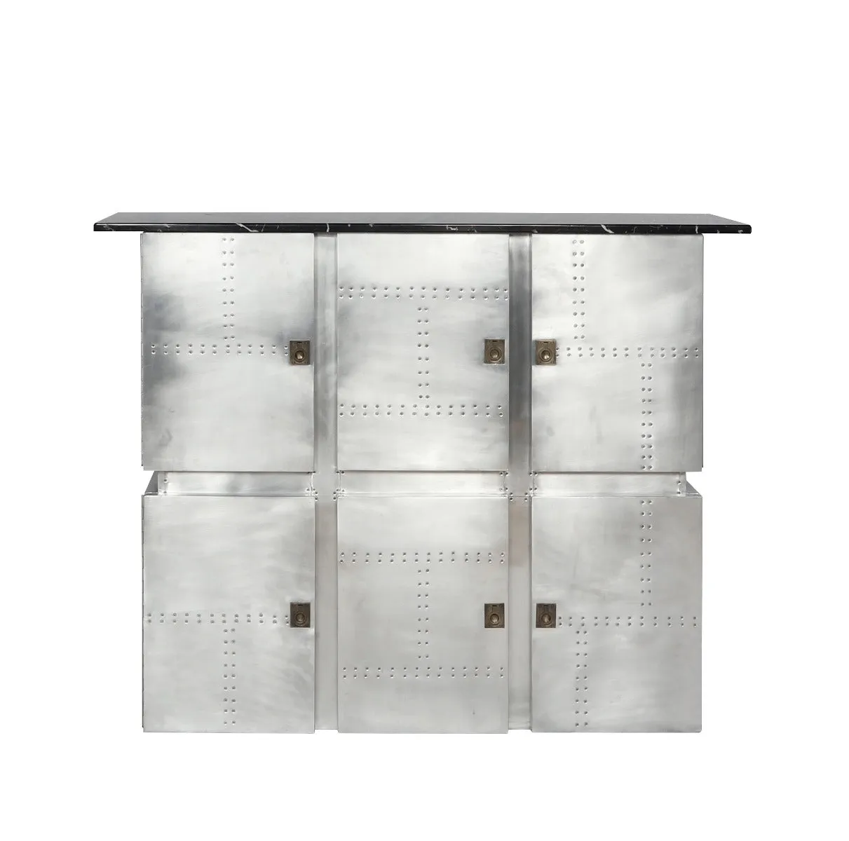 Brancaster Marble Top Aluminum Bar Table