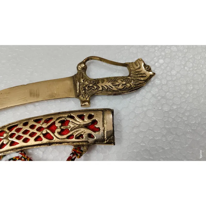 Brass Princely Small Traditional Katar For Wedding (3494)