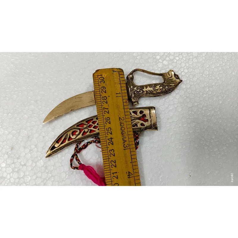 Brass Princely Small Traditional Katar For Wedding (3494)