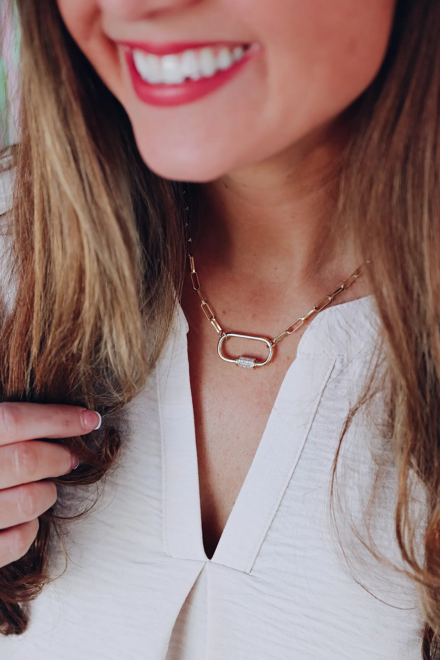 Break Every Chain Necklace by B.b.Lila - Gold