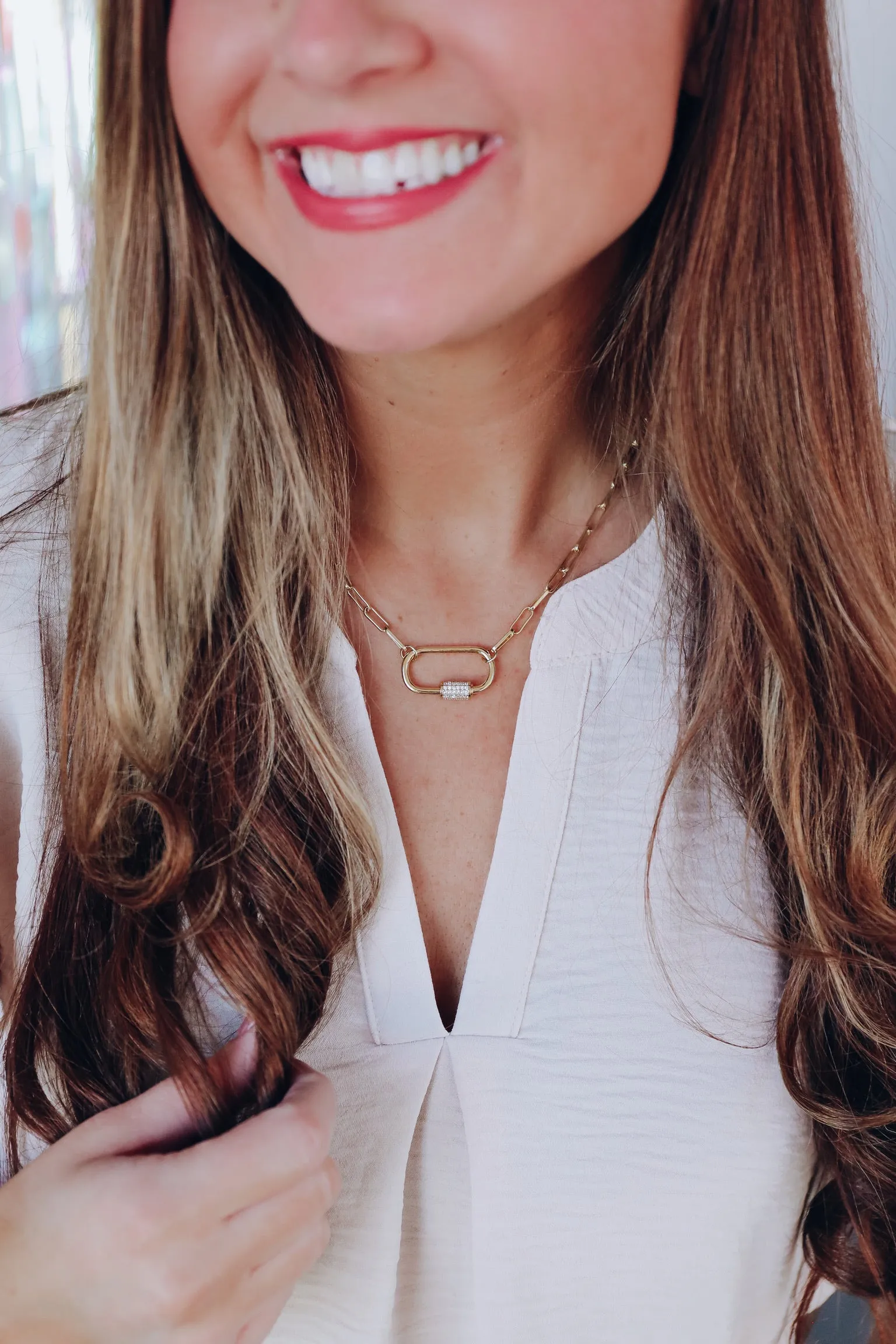 Break Every Chain Necklace by B.b.Lila - Gold