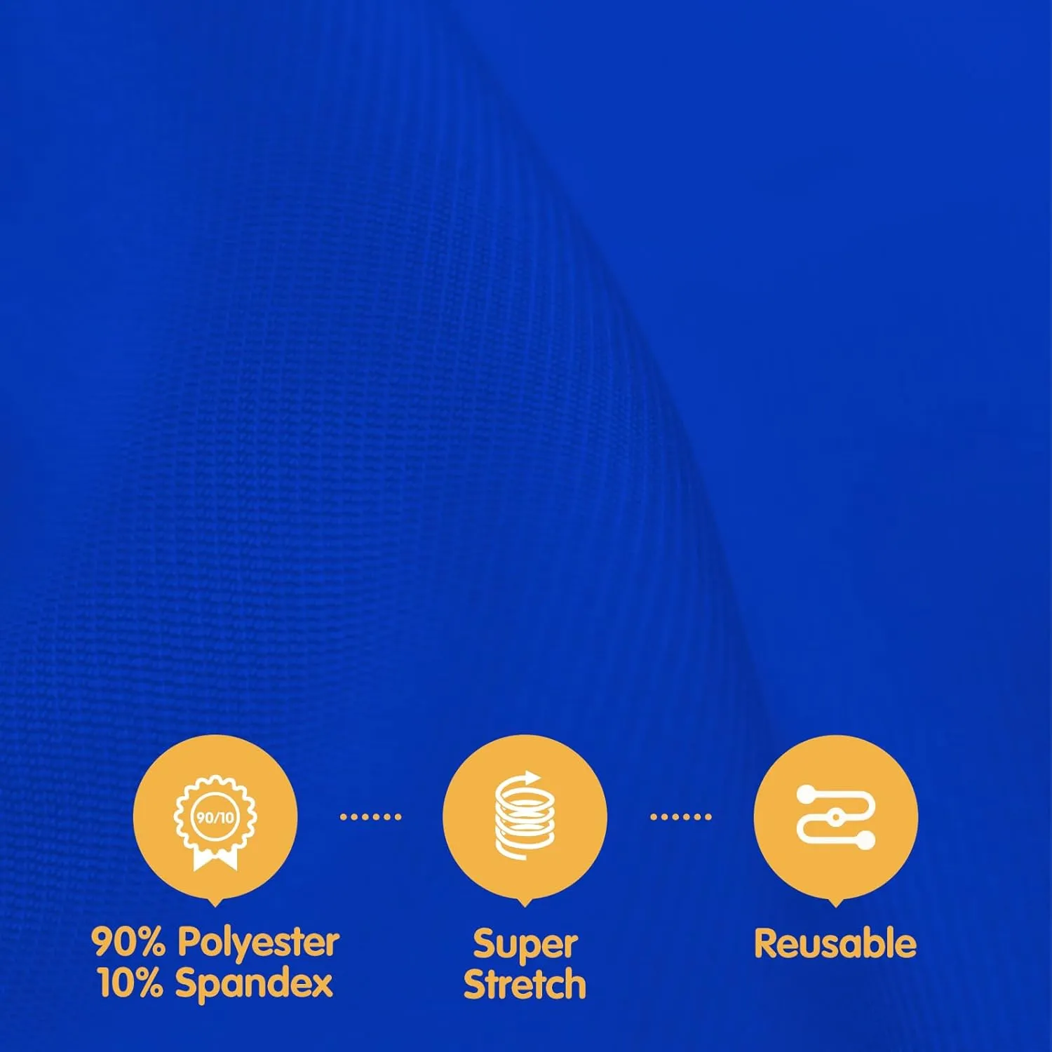BRILLMAX 6 Pack Royal Blue Fitted Spandex Table Covers - 6ft Stretch Tablecloths for 6 Foot Rectangle Folding Cloths Rectangular Bulk Linen Fabric Elastic Wedding Reception Banquet Birthday Party