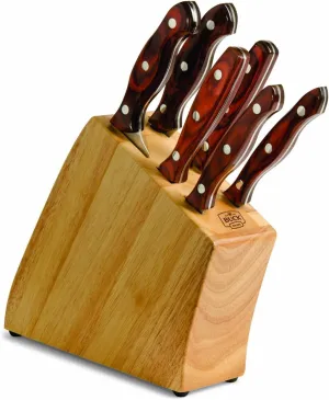Buck Knives Kitchen 6 Piece Cutlery Set with Rosewood Handle (15 x 5 x 2, Rosewood)