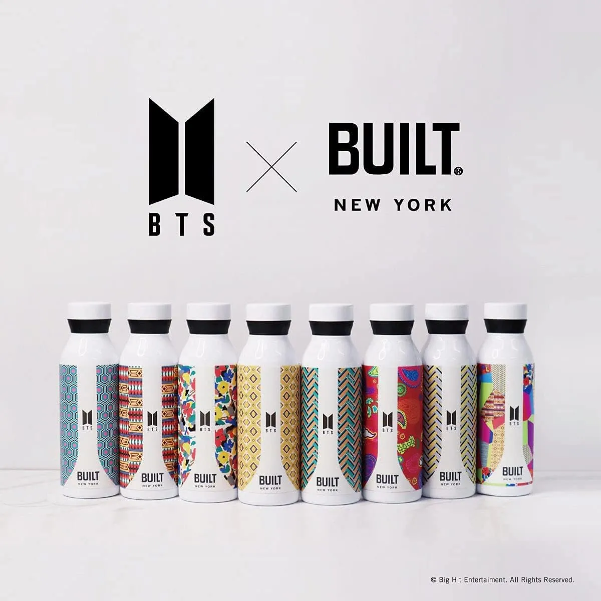 Built x BTS Double Wall Vacuum Insulated Stainless Steel Water Bottle, 18 oz, Beyond the Scene
