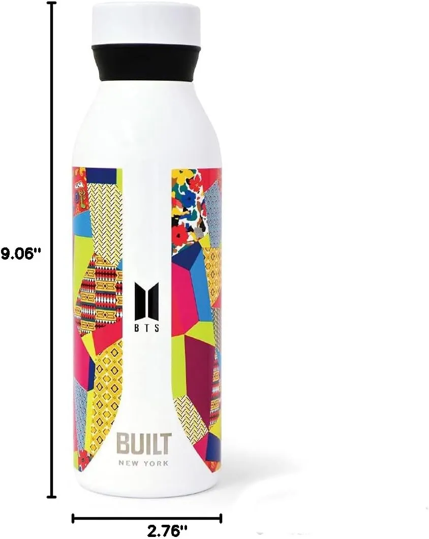 Built x BTS Double Wall Vacuum Insulated Stainless Steel Water Bottle, 18 oz, Beyond the Scene
