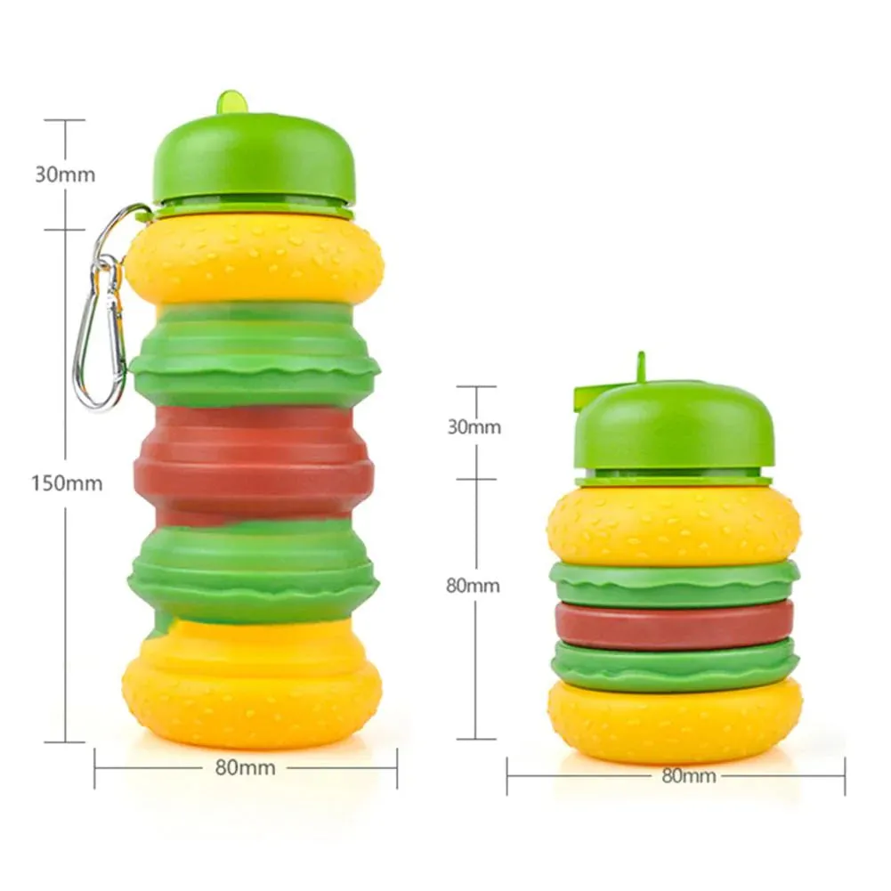 Burger Blast 🍔 - Collapsible BPA Free Bottle