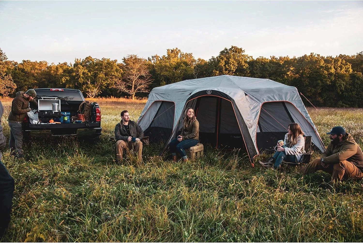Bushnell Instant Tent | 6 Person / 9 Person / 12 Person Shield Series Instant Tents Cabin Design Perfect for 3 Season Family Camping, Hunting, and Fishing with Fast Setup