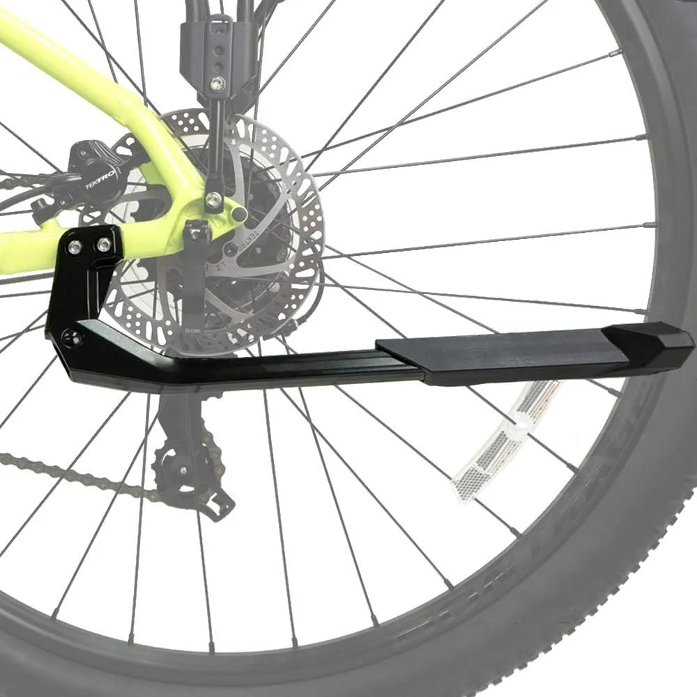 BV Bike Kickstand - Mountain Bike Kick Stand for 24-29" Bicycles - Adjustable Length, Non-Slip Sole, Aluminum Alloy Material - Bicycle Kickstand